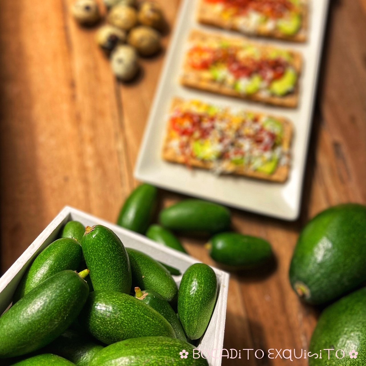 Tostada Wasa con Aguacate Cocktail